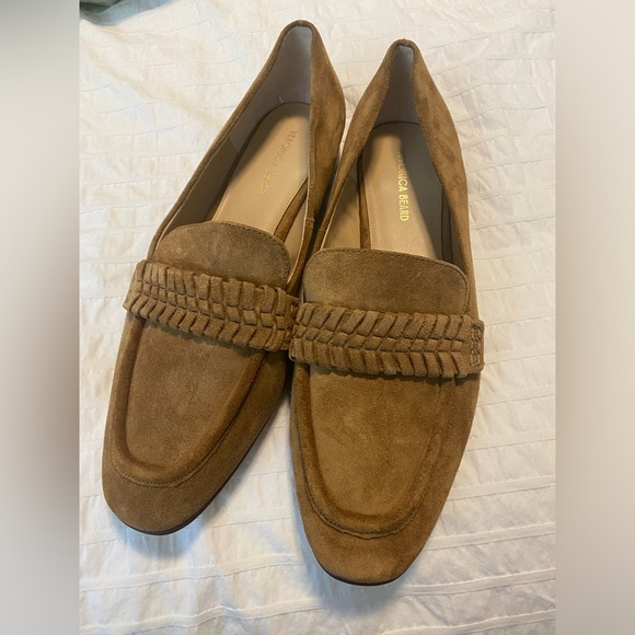 Veronica Beard Arlie Suede Loafer Hazelwood Tan 8 - Picture 8 of 9